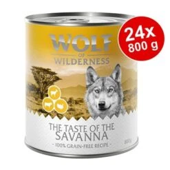 Sparpaket Wolf Of Wilderness "The Taste Of" 24 X 800 G