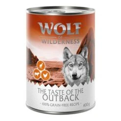 Wolf Of Wilderness "The Taste Of" 6 X 400 G 26 Wolf Of Wilderness "The Taste Of" 6 X 400 G -Günstiges Futter Leine Geschäft wow 400g tasteof outback front 1000x1000 7