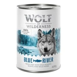 Sparpaket Wolf Of Wilderness Adult 24 X 400 G - Single Protein -Günstiges Futter Leine Geschäft wow classic blueriver fish front 400g 1000x1000 2 1