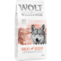 2 X 12 Kg Wolf Of Wilderness Trockenfutter - Getreidefrei -Günstiges Futter Leine Geschäft wow classic greatdesert 12kg frontright 1000x1000 6