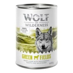 Sparpaket Wolf Of Wilderness Adult 24 X 400 G - Single Protein -Günstiges Futter Leine Geschäft wow classic greenfields lamb front 400g 1000x1000 9 1