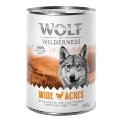 Sparpaket Wolf Of Wilderness Adult 24 X 400 G - Single Protein -Günstiges Futter Leine Geschäft wow classic wide acres chicken front 400g 1000x1000 5 1
