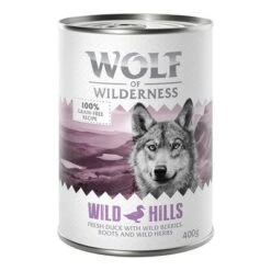 Wolf Of Wilderness Adult 6 X 400 G - Single Protein -Günstiges Futter Leine Geschäft wow classic wild hills duck front 400g 1000x1000 2 1