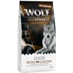 2 X 12 Kg Wolf Of Wilderness Trockenfutter (Monoprotein) Mit Freiland-Fleisch -Günstiges Futter Leine Geschäft wow elements fr rocky senior right 12kg 1000x1000 9