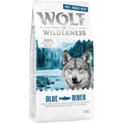 12 + 2 Kg Gratis! 14 Kg Wolf Of Wilderness Trockenfutter -Günstiges Futter Leine Geschäft wow freerange classic blueriver 12kg frontright 1000x1000 9