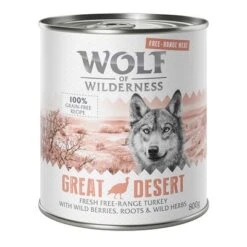 Sparpaket 12 X 800 G Wolf Of Wilderness "Freiland-Fleisch" -Günstiges Futter Leine Geschäft wow freerange greatdesert 800g 1000x1000 6
