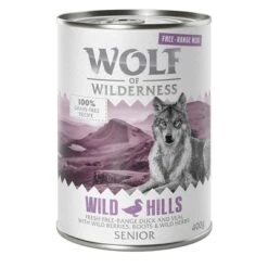 Wolf Of Wilderness Senior "Freiland-Fleisch" 6 X 400 G -Günstiges Futter Leine Geschäft wow freerange senior wildhills 400g 1000x1000 2 1