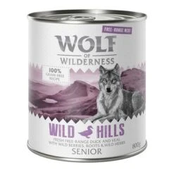 Sparpaket 12 X 800 G Wolf Of Wilderness SENIOR "Freiland-Fleisch" 14 Sparpaket 12 X 800 G Wolf Of Wilderness SENIOR "Freiland-Fleisch" -Günstiges Futter Leine Geschäft wow freerange senior wildhills 800g 1000x1000 1