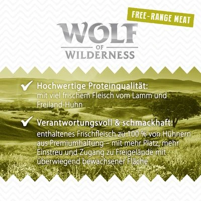 Sparpaket 12 X 800 G Wolf Of Wilderness SENIOR "Freiland-Fleisch" 10 Sparpaket 12 X 800 G Wolf Of Wilderness SENIOR "Freiland-Fleisch" – Bild 8