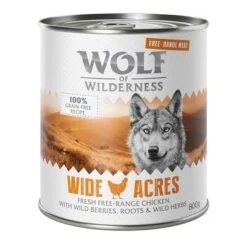 Wolf Of Wilderness 6 X 800 G - "Freiland-Fleisch" Single Protein 18 Wolf Of Wilderness 6 X 800 G - "Freiland-Fleisch" Single Protein -Günstiges Futter Leine Geschäft wow freerange wideacres 800g 1000x1000 1 9 1
