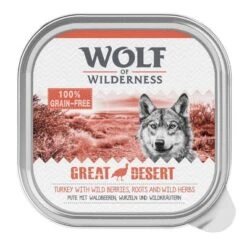 Sparpaket Wolf Of Wilderness Adult 24 X 300 G - Single Protein -Günstiges Futter Leine Geschäft wow greatdesert 300gtray 1000px 3