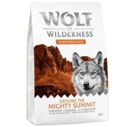 2 + 1 Gratis! 3 X 1 Kg Wolf Of Wilderness -Günstiges Futter Leine Geschäft wow performance front 1kg 1000x1000 0