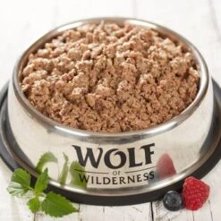 Sparpaket 12 X 800 G Wolf Of Wilderness SENIOR "Freiland-Fleisch" 15 Sparpaket 12 X 800 G Wolf Of Wilderness SENIOR "Freiland-Fleisch" -Günstiges Futter Leine Geschäft wow senior ente kalb 1 web 1 1