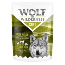 Wolf Of Wilderness Adult 6 X 300 G - Pouch -Günstiges Futter Leine Geschäft wow soft greenfields 300g 1000px 8