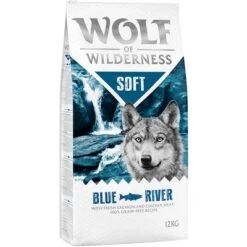 2 X 12 Kg Wolf Of Wilderness "Soft & Strong" - Getreidefrei -Günstiges Futter Leine Geschäft wow soft relaunch blueriver frontright 1000x1000 8