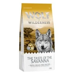 Wolf Of Wilderness "The Taste Of The Savanna" Rind, Truthahn & Ziege - Getreidefrei -Günstiges Futter Leine Geschäft wow tasteof savanna 1kg 1000x1000 2