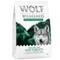 2 + 1 Gratis! 3 X 1 Kg Wolf Of Wilderness -Günstiges Futter Leine Geschäft wow weight front 1kg 1000x1000 5