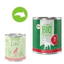 Zooplus Bio Adult Rind Mit Apfel -Günstiges Futter Leine Geschäft zooplusbio 800 g before after dog beef 4