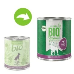 Zooplus Bio Adult Pute Mit Zucchini 15 Zooplus Bio Adult Pute Mit Zucchini -Günstiges Futter Leine Geschäft zooplusbio 800 g before after dog turkey 2